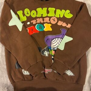 Brown Graphic Sweater